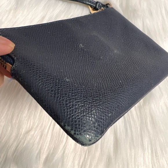 Coach Navy and Teal Wristlet - Picture 6 of 7